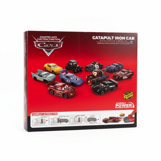 11PCS catapult power sliding function car set with mixed design model cars
