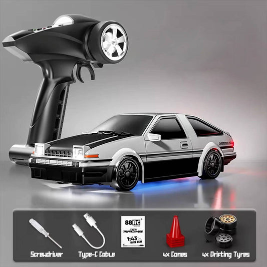 88RC 1:43 Scale Mini RC Drift Car | Alloy Die-Cast