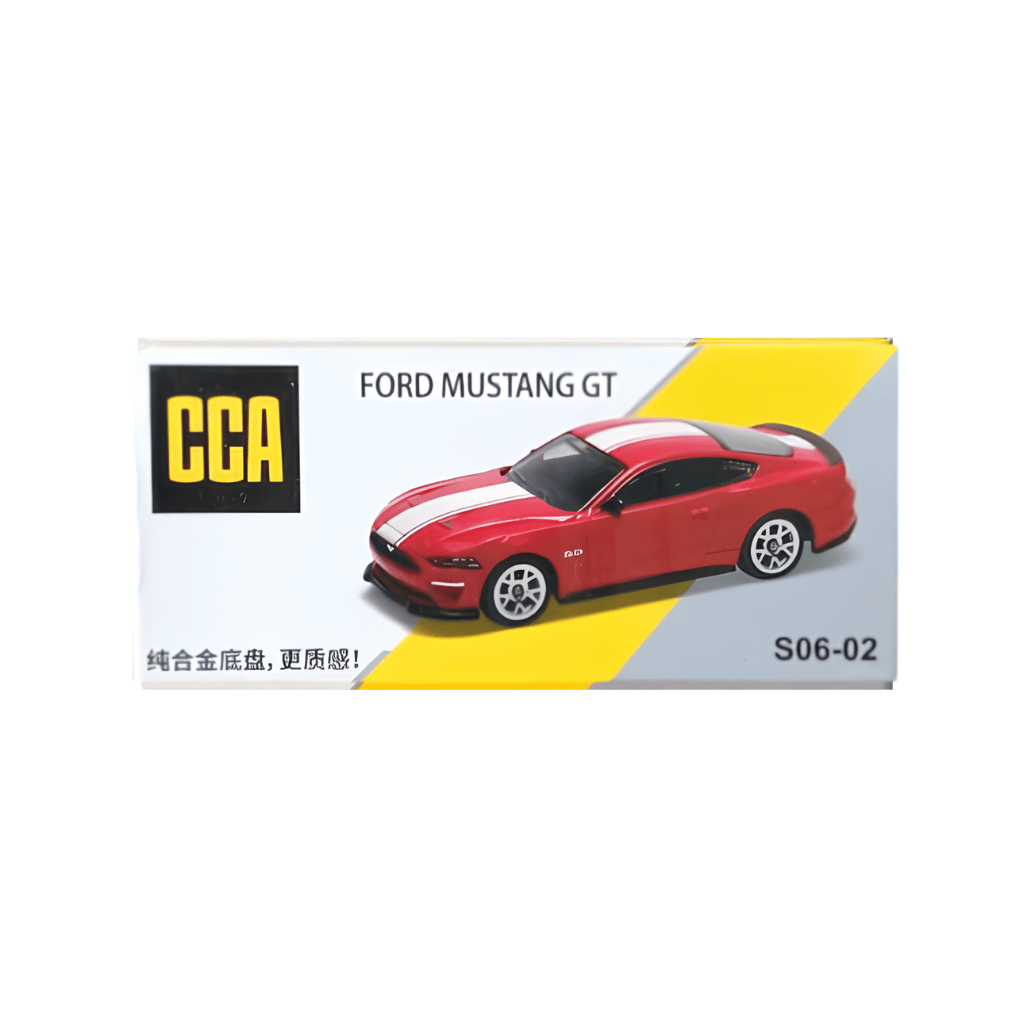 CCA S06-02 Ford Mustang GT Red 1:64 Scale Diecast Model Car