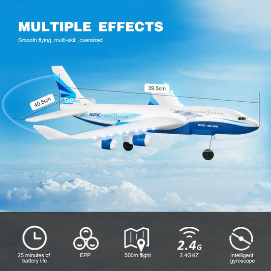 4DRC G2 foam RC fighter jet airplane with LED lights