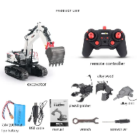 Huina 1594 1:14 RC Excavator 12CH Alloy Construction Vehicle (2026 Model)