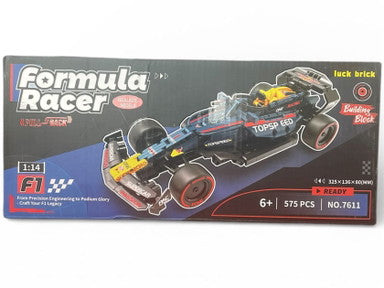 Max Verstappen Formula Racer Pull-Back Building Block Set (NO.7611)