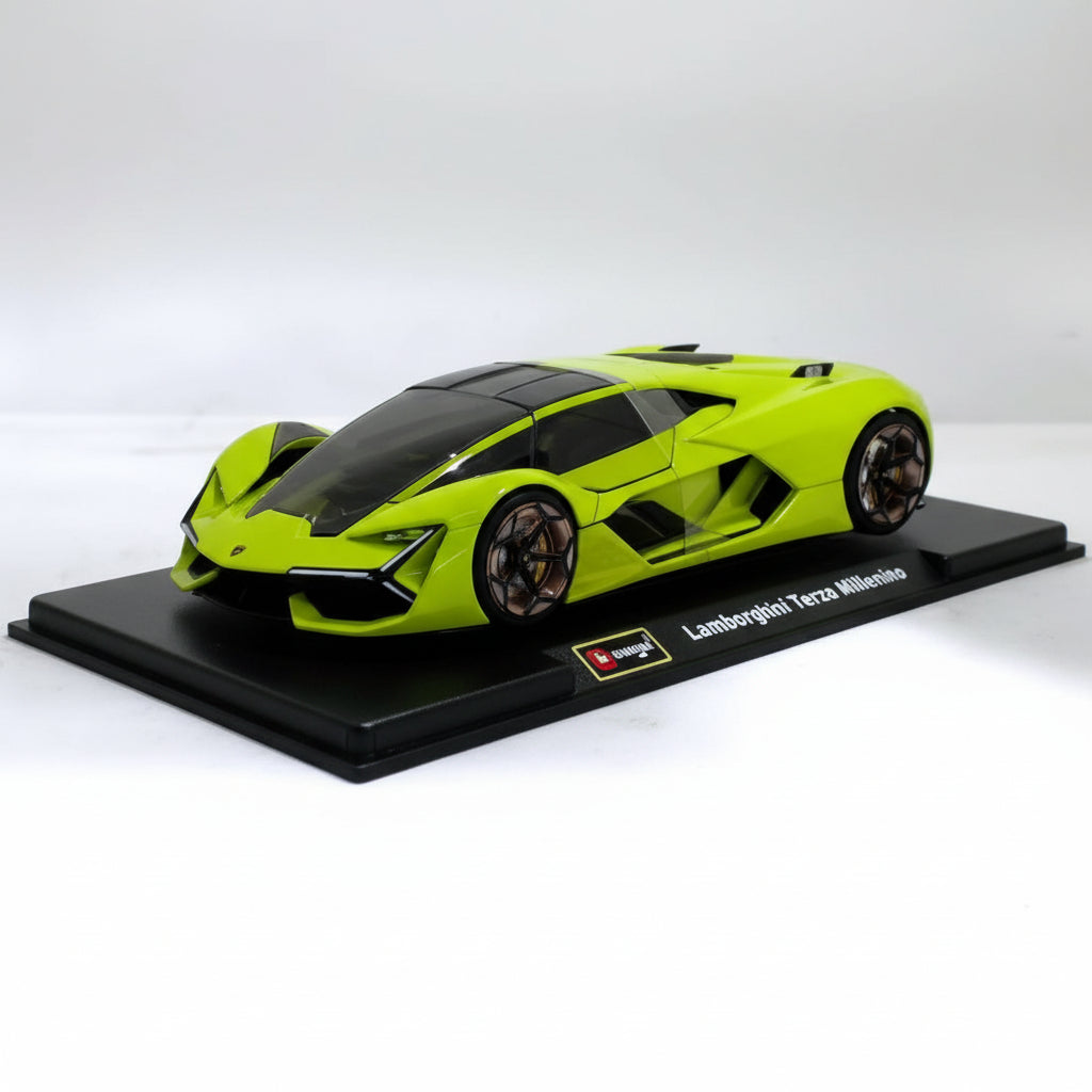 Burago 1:64 Lamborghini Terzo Millennio Green Diecast Car