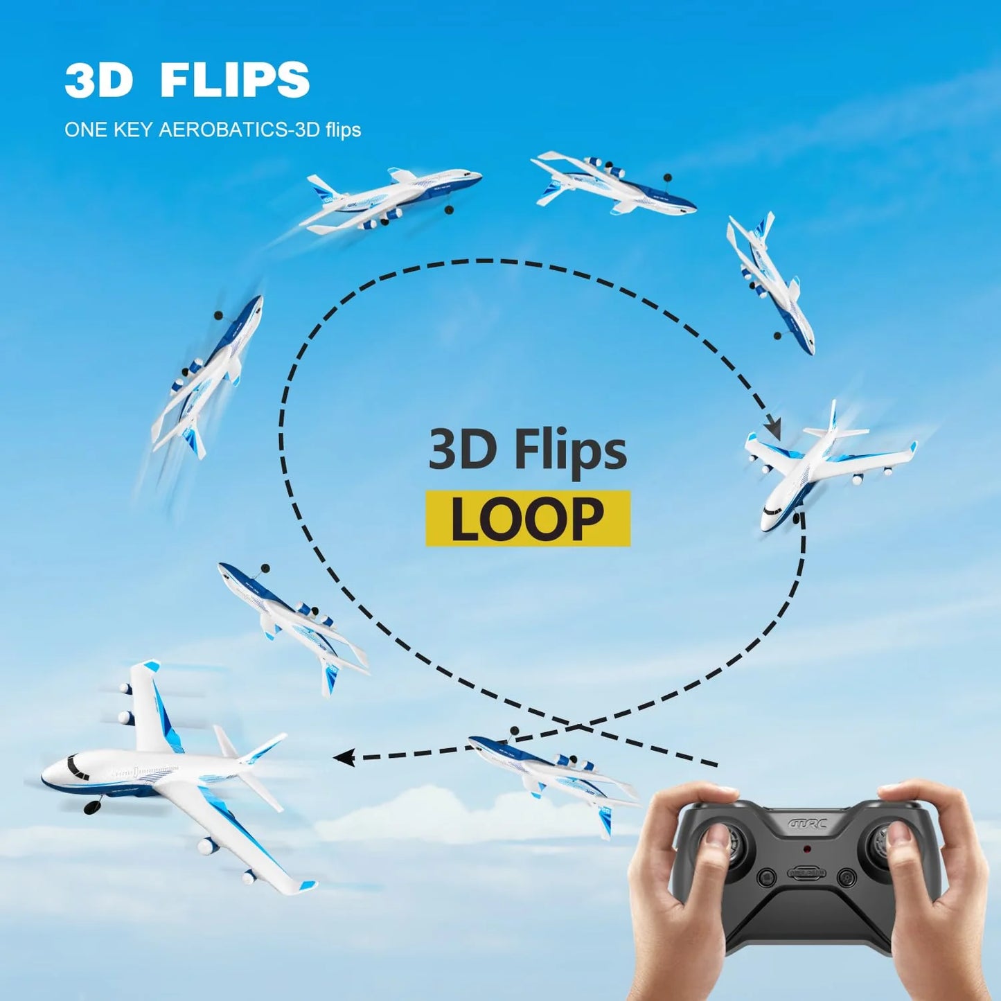 EPP foam RC fighter jet with rechargeable battery