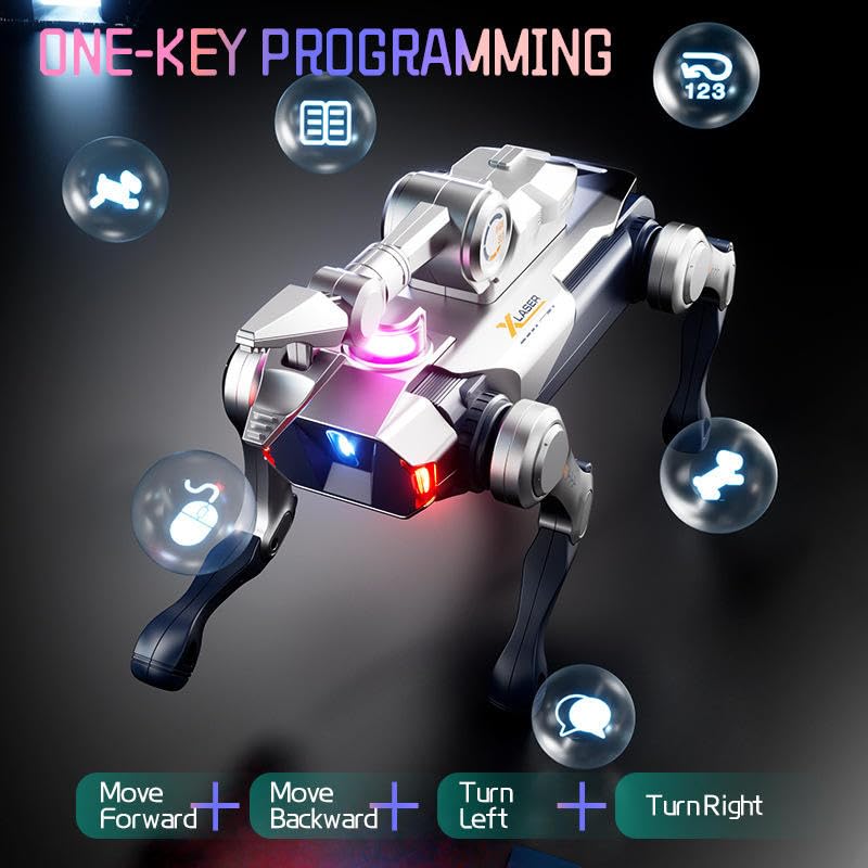 Gremoxa Advanced Intelligent Robot Dog Toy with Remote Control | USB Rechargable Battery