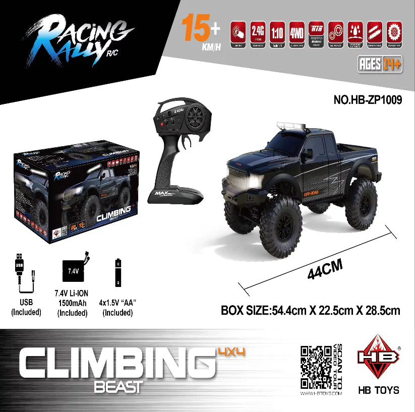 HB Toys ZP1009 1:10 Ford F-150 Raptor RTR 4WD Rc Crawling truck