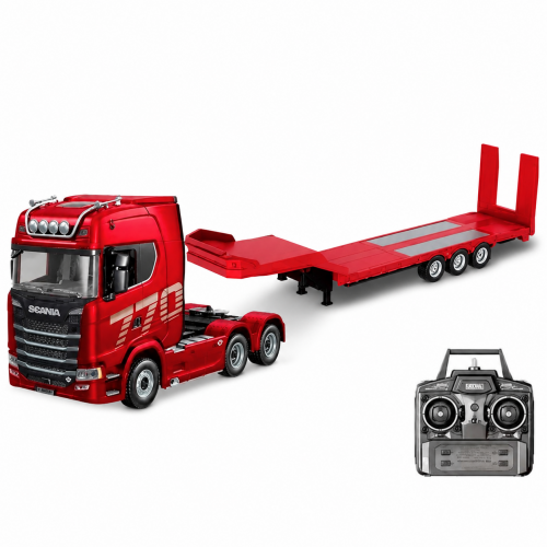 HUINA 1501 770S RC Truck with HUINA 1502 Trailer 1:18 Scale Remote Control Transport Truck Set