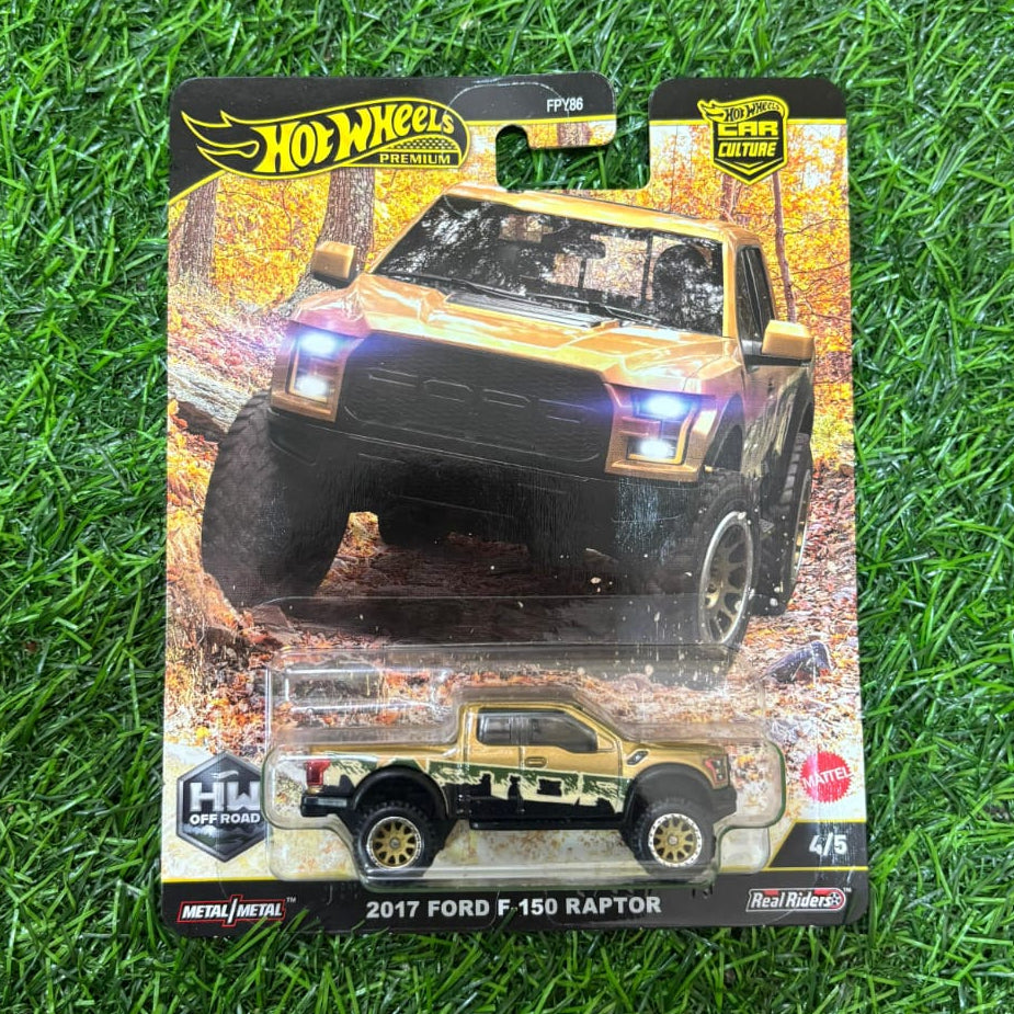 Hot Wheels Premium Single Piece - 2017 Ford F-150 Raptor