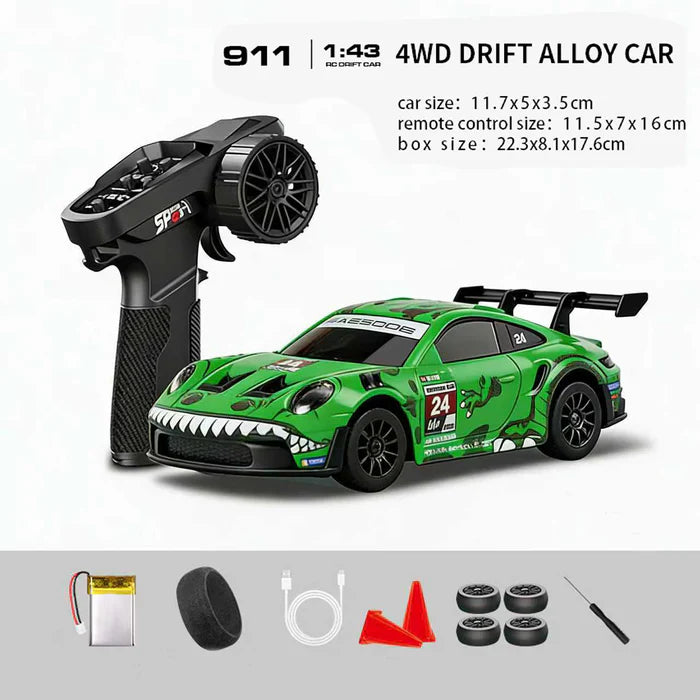 Hstar D43-01Q13 1:43 Rexy Porsche 911 4WD RC drift car