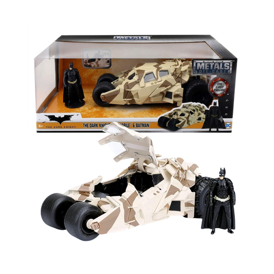 JADA | Camouflage Tumbler Batmobile & Batman | 1:24 Scale | JD98543 | Diecast Model Car
