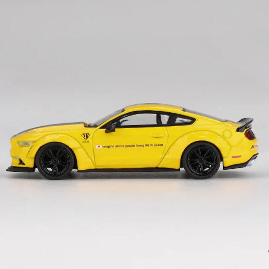 MINI GT #1077 1:64 LB-WORKS Ford Mustang in Triple Yellow