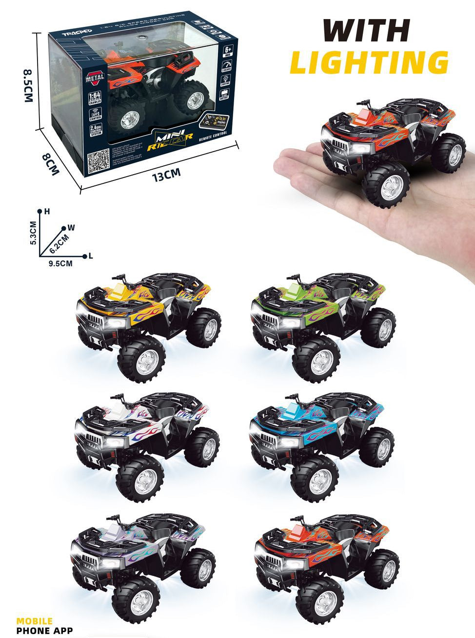 Trasped off-road RC car