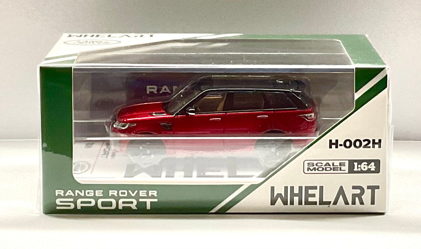 WHEELART 1:64 RANGE ROVER SPORT METTALIC RED WITH ACRYLIC DISPLAY CASE