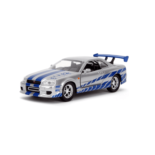blue skyline nissan car
