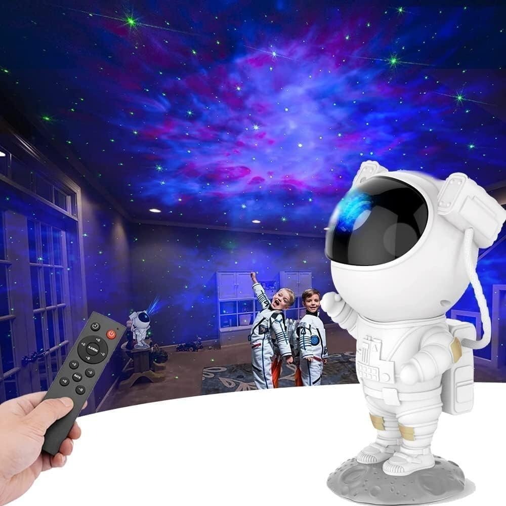Astronaut Galaxy Projector Lamp with Remote Control 360° Adjustable Timer Night Light