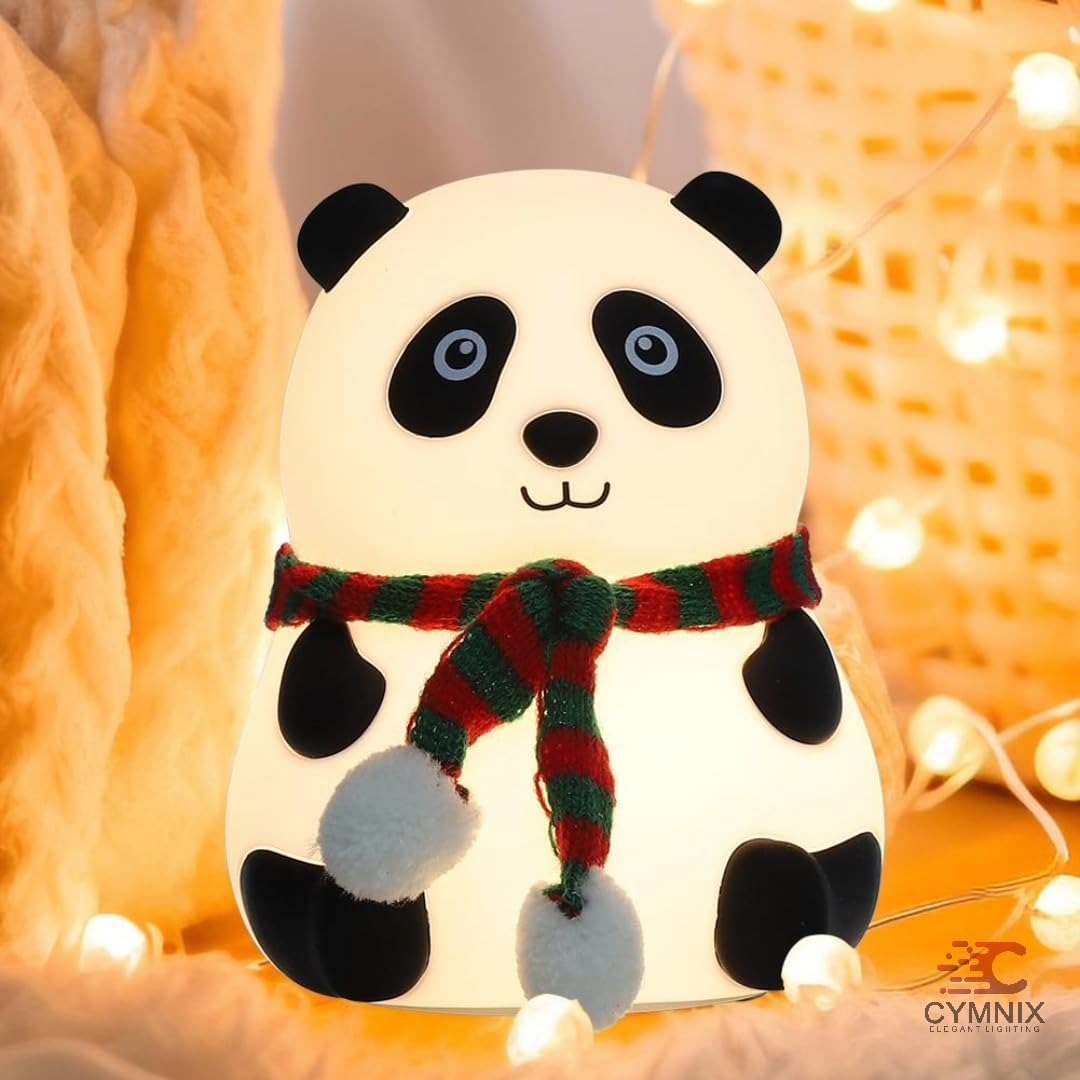Cute Panda Silicone Night Light - Bedroom Decor