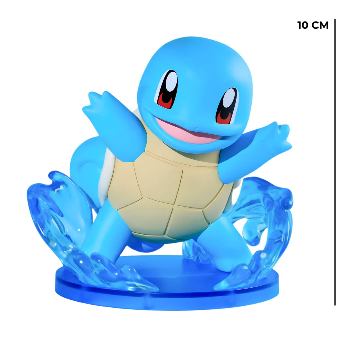 Side angle profile of the Funism Squirtle PF2085 mini collectible model