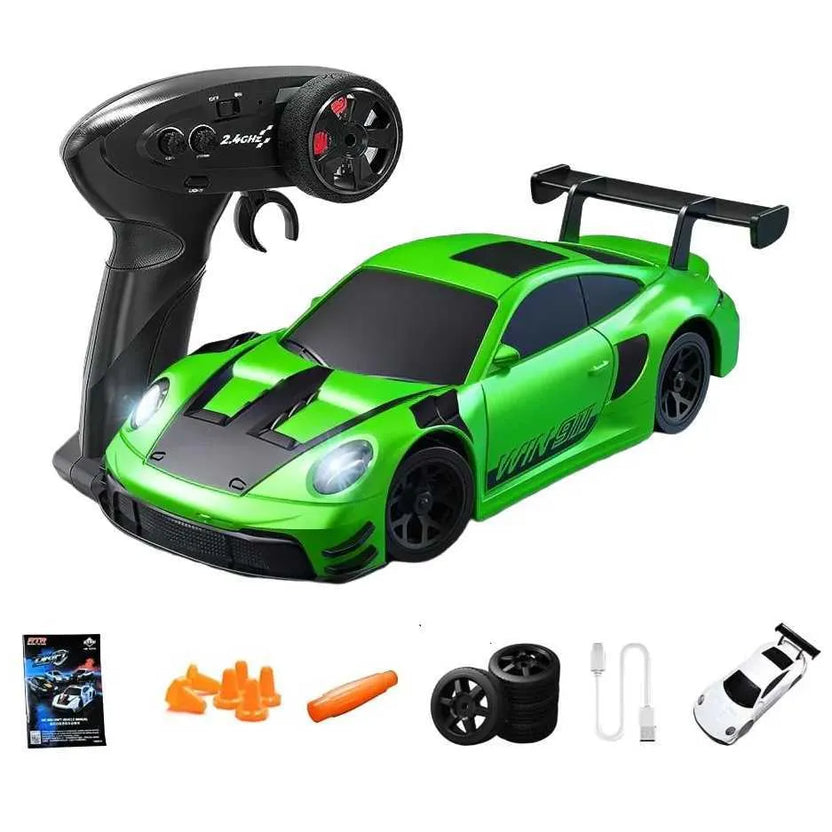 HB Toys Racing Rally 1:43 Porsche 911 GT Drift RC Car