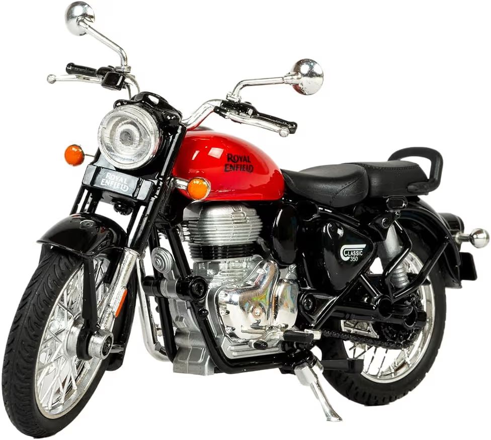Royal Enfield 1:15 Scale Diecast Motorcycle Model Toy