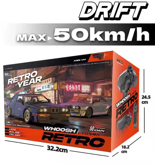 WHOOSH DC162A BMW E30 1:16 RC Drift Car | 4WD High-Speed 50KM/H Racing Car with ESP Gyro