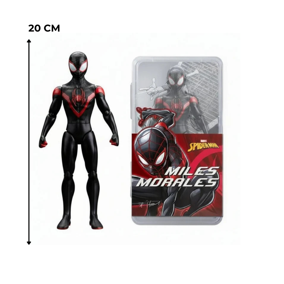 ZD Toys | Black Spider | 20 CM | 1:10 Scale | 7 Inch | Action Figure