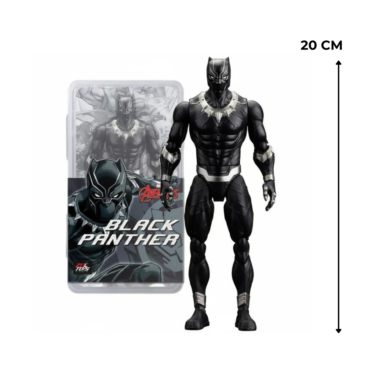 ZD Toys | Black Panther | 20 CM | 1:10 Scale | 7 Inch | Action Figure