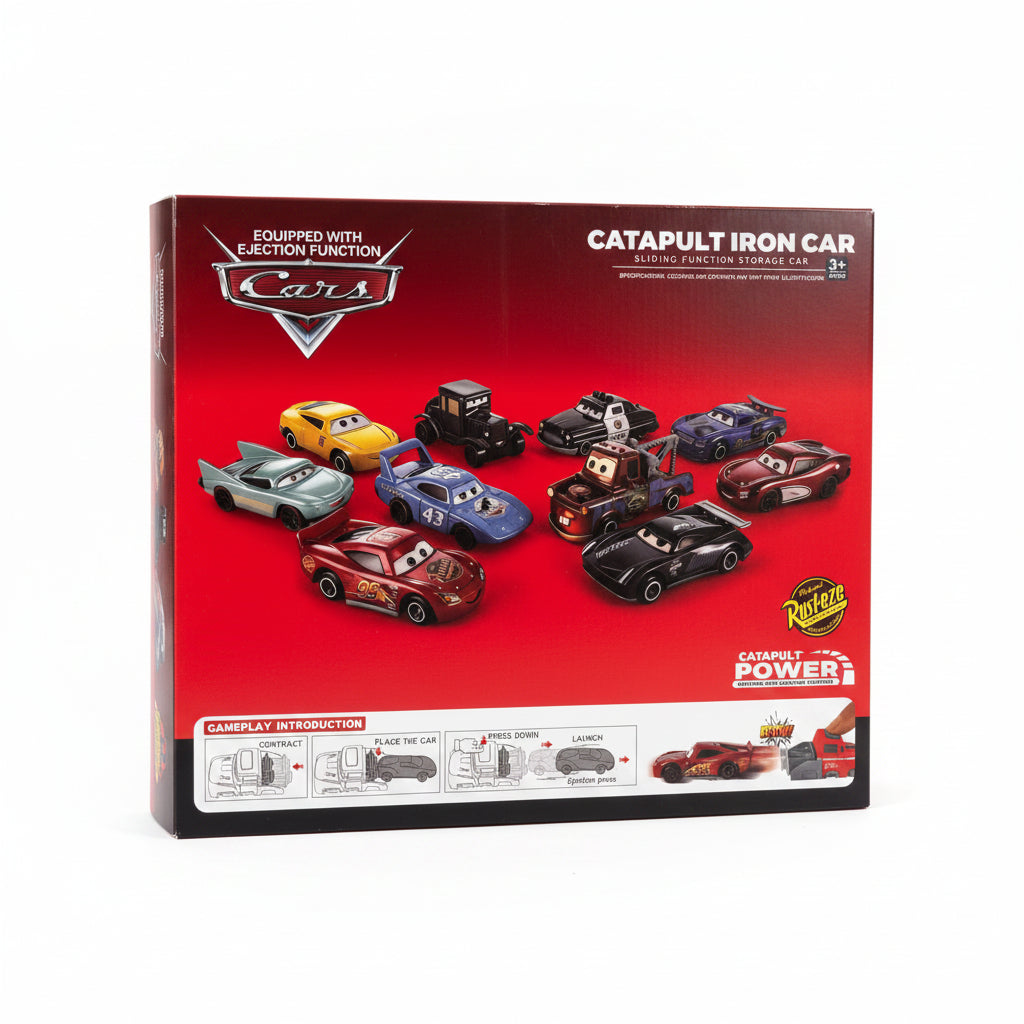 11PCS catapult power sliding function car set with mixed design model cars