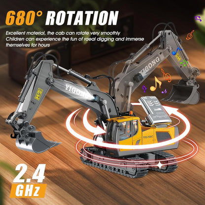 1:24 11-Channel  Remote Control (R/C) Excavator