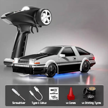 88RC 1:43 Scale Mini RC Drift Car | Alloy Die-Cast