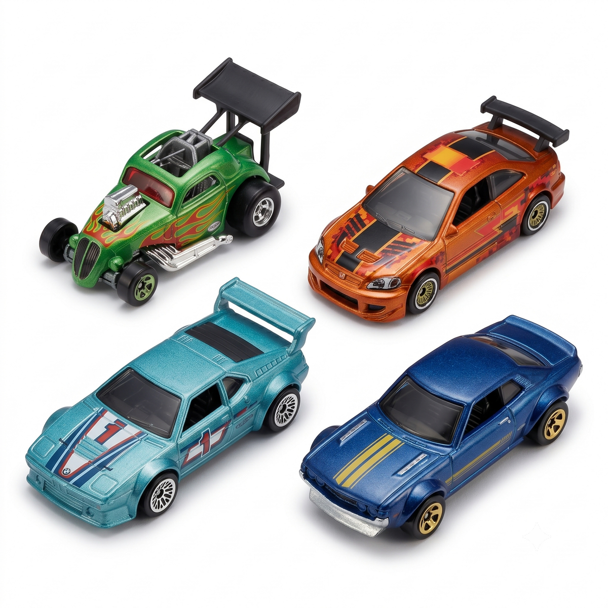 Hot Wheels | The Hot Ones Assortment (4-Piece Set) | 1:64 Scale