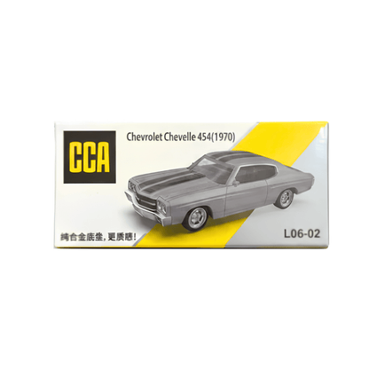 CCA L06-02 Chevrolet Chevelle 454 Grey 1:64 Scale Diecast Model Car