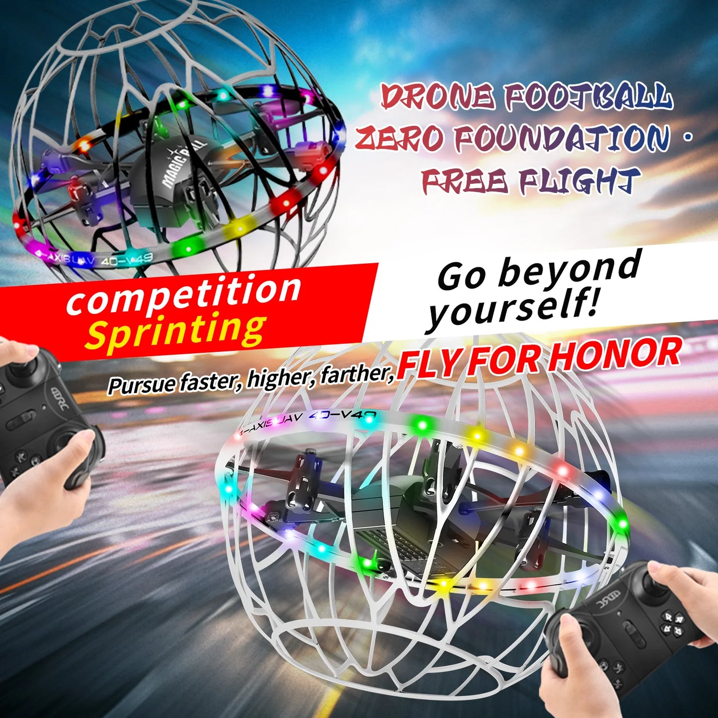 4DRC 4D-V49 Magic Ball Gesture-Controlled Drone