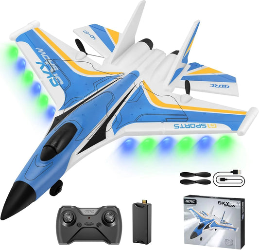 4DRC G1 RC Fighter Jet Airplane 2.4GHz 4-Channel with 6-Axis Gyro Stabilizer & 1 Rechargeable Battery