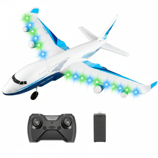 4DRC G2 Foam RC Fighter Jet Airplane 2.4GHz 3-Channel | 3-Axis Gyro | LED Lights | 1 Battery