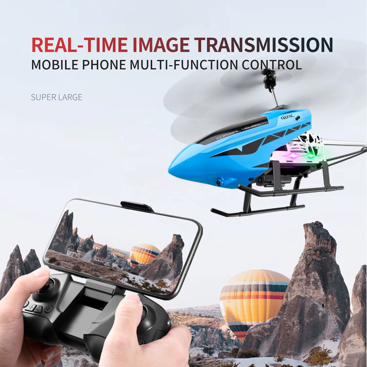 4DRC M4 large RC helicopter with obstacle avoidance