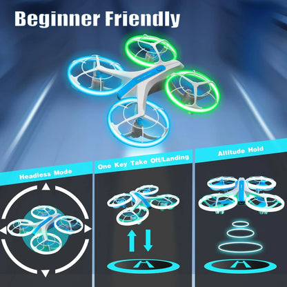 4DRC V33 beginner RC drone with propeller guards