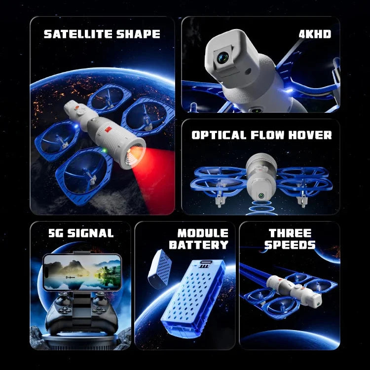 4DRC V45 drone with 360 degree flip and gravity control