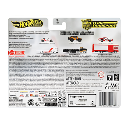 Hot Wheels | FLF56 | Car Culture Team Transport | 4 Piece Box | 1:64 Diecast Cars & Transporters
