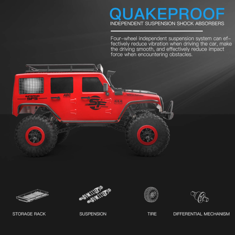 WL Toys 104311 1:10 Jeep Wrangler 4WD Off-Road RC Crawler