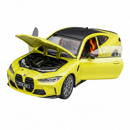 CCA BMW M4 G82 Coupe 1:24 Alloy Sports Diecast Car Model – Neon Green