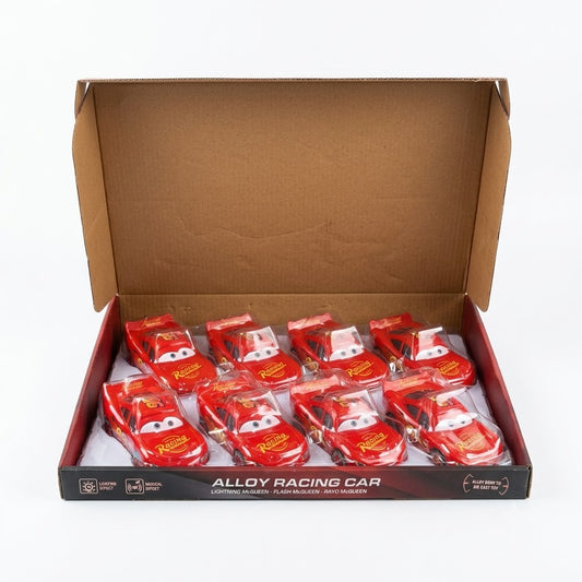 8-Piece McQueen-Inspired Alloy Racing Car Collection Set | Die-Cast Cartoon Racing Cars