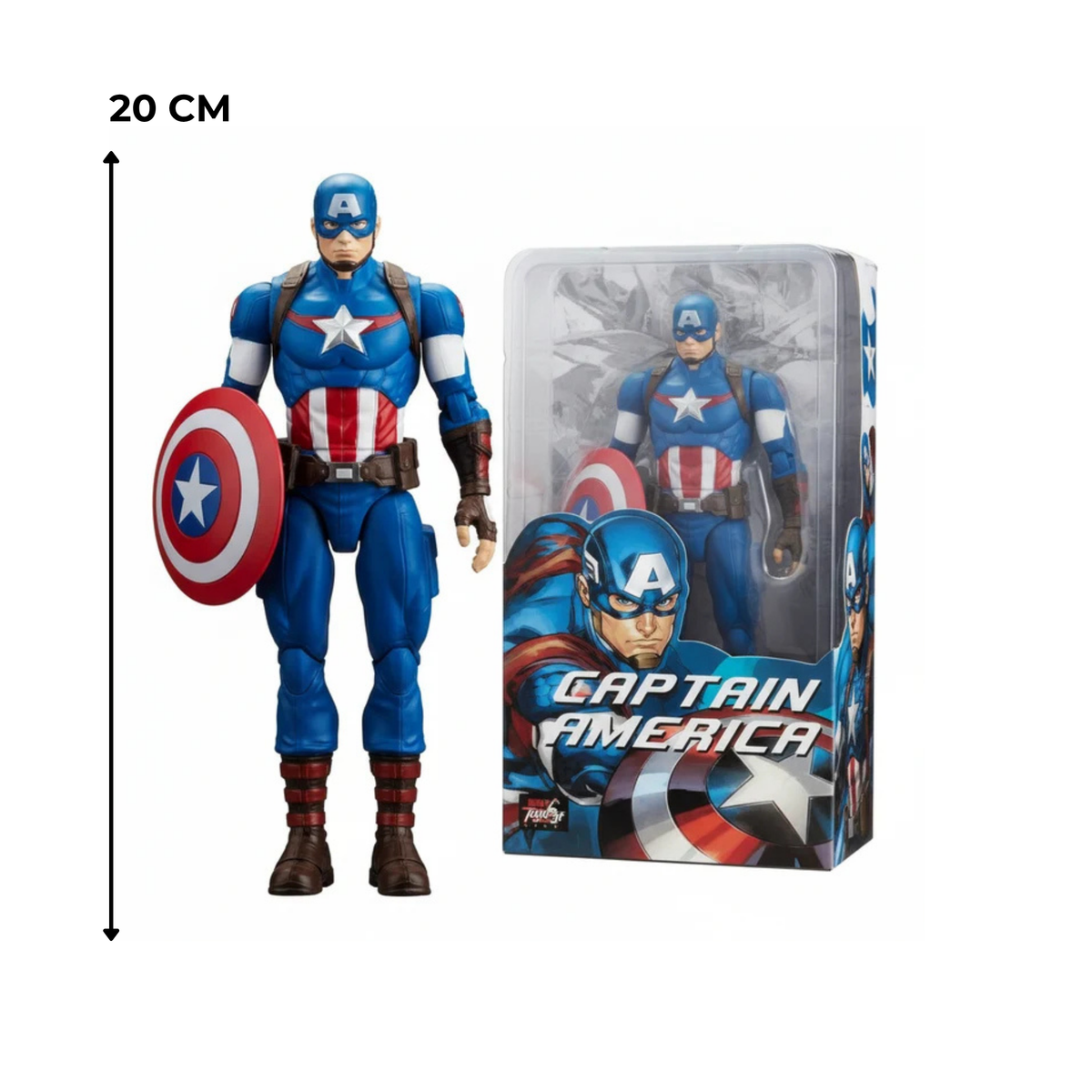 ZD Toys | Captain America  | 20 CM | 1:10 Scale | 7 Inch | Action Figure