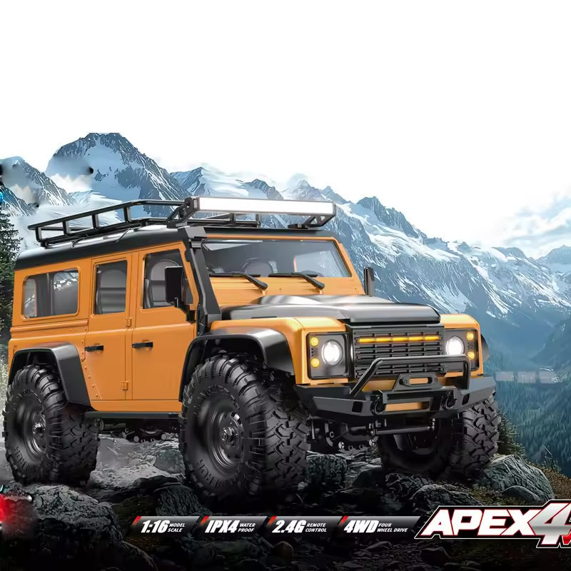 HB-R1607 1/16 Defender RC Climbing Car 2.4G 4WD Off Road Racing Car 15KM/H High Speed Vehicle With Lights