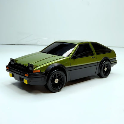 Action stance of the green HB Toys HB-BP4312-2 drift RC car supplied for pan India wholesale distribution