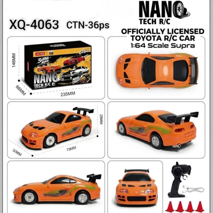 XQ - Nano Tech R/C officially licensed 1:64 scale Toyota Supra