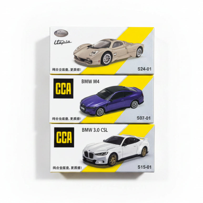 CCA | 3-Piece Set | 1:64 Scale | Set No. 008 | Diecast Cars | Premium Collectible Models