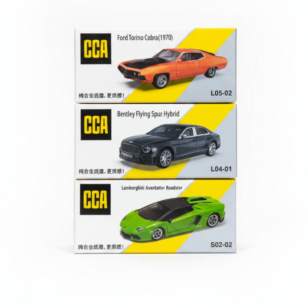 CCA | 3-Piece Set | 1:64 | Set No. 011| Diecast Cars | Premium Collectible Models