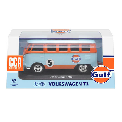 CCA 67049F Volkswagen T1 Gulf 1:38 alloy diecast van model