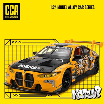 CCA BMW M4 GT3 1:24 alloy diecast car model Yellow
