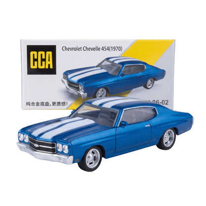 CCA L06-01 Chevrolet Chevelle 454 Blue 1:64 Scale Diecast Model Car